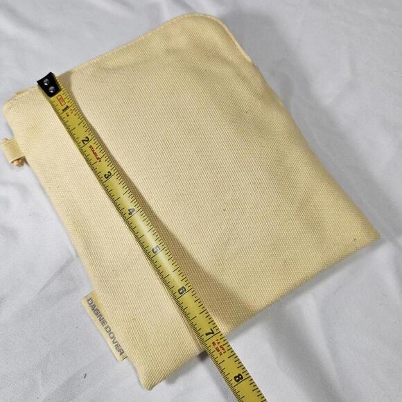 Nwt Dagne dover sky essentials pouch pollen Color. Light Soft Yellow - Picture 6 of 8